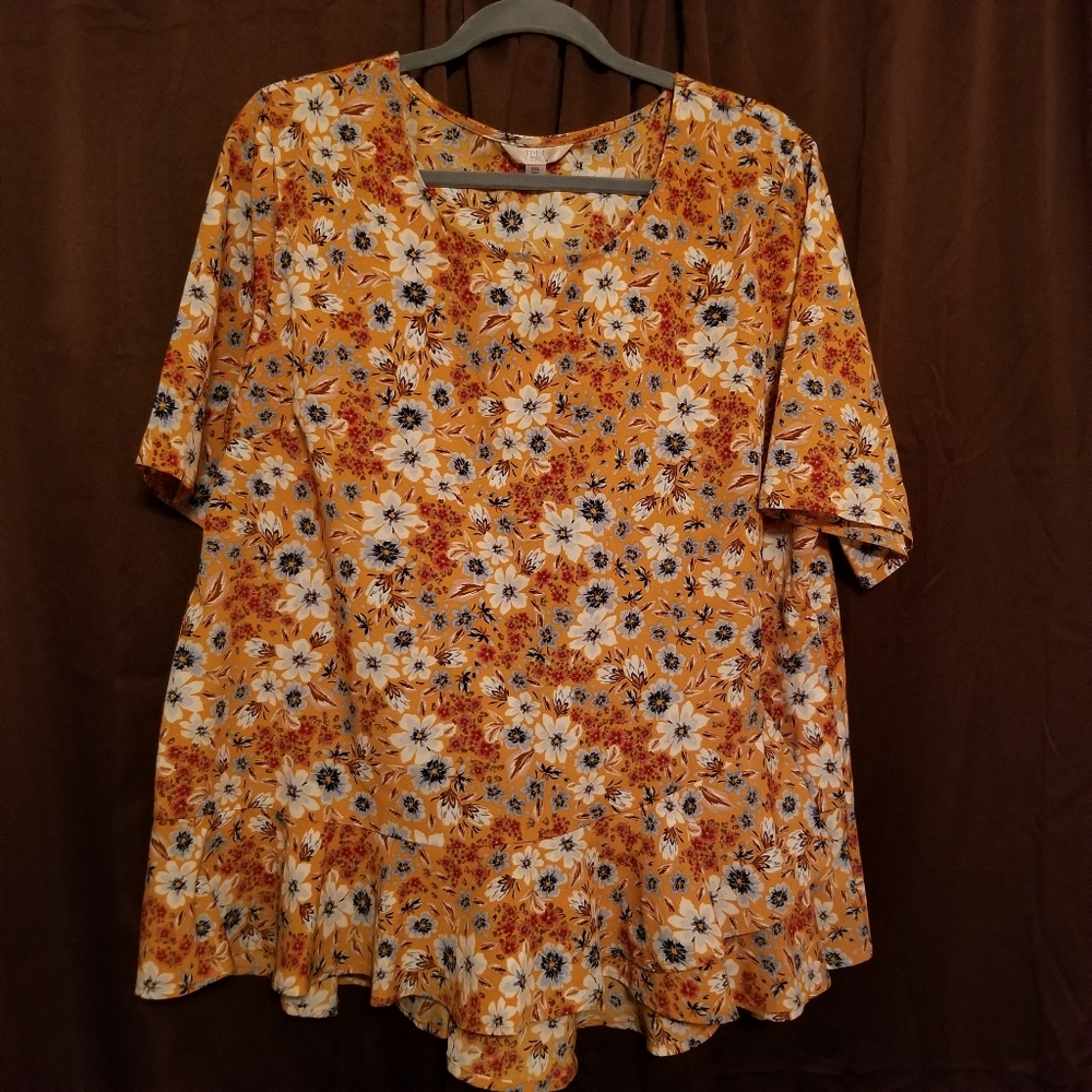 Time and Tru Cute ruffled top